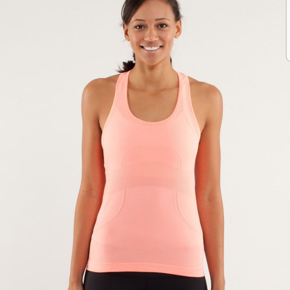 lululemon run swiftly tech racerback pop orange